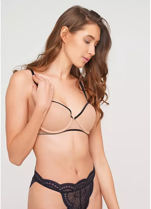 Бюстгальтер балконет Xmas lace 1273/41 (черный)