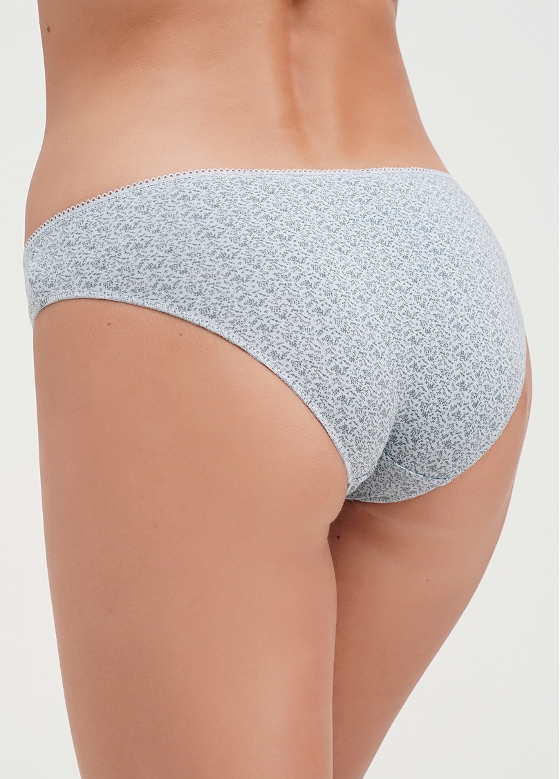 Трусики слипы из хлопка Alanya 2314/60 print light gray (серый)