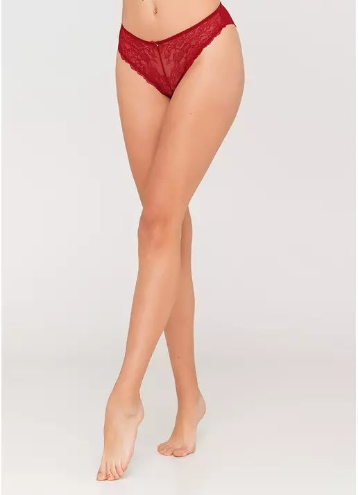 Жіночі мереживні трусики Albina 2309/21 (червоний)