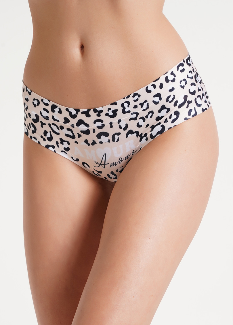 Трусики слипы с анималистическим принтом Animal 2301/20 amour (бежевый)