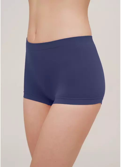 Безшовні труси шортики BOXER BRIEFS COLOR deep navy (синій)