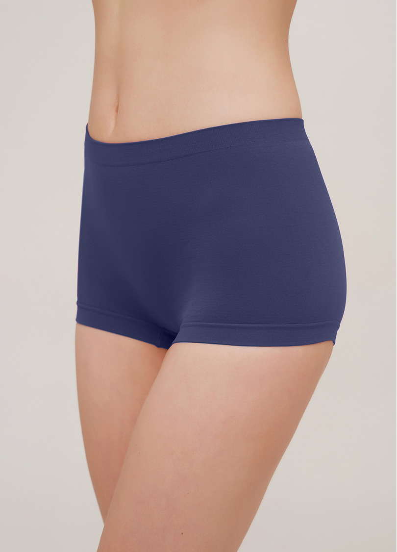 Безшовні труси шортики BOXER BRIEFS COLOR deep navy (синій)
