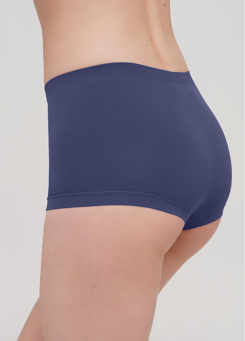 Безшовні труси шортики BOXER BRIEFS COLOR deep navy (синій)