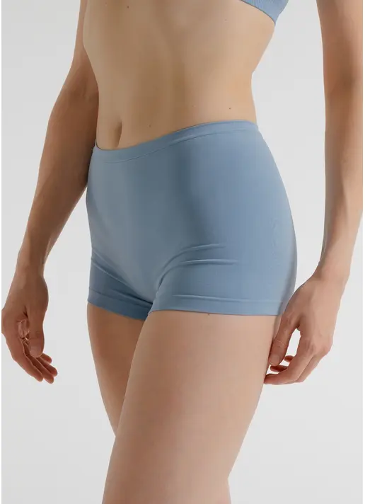 Бесшовные трусики шортики BOXER BRIEFS COLOR, голубые
