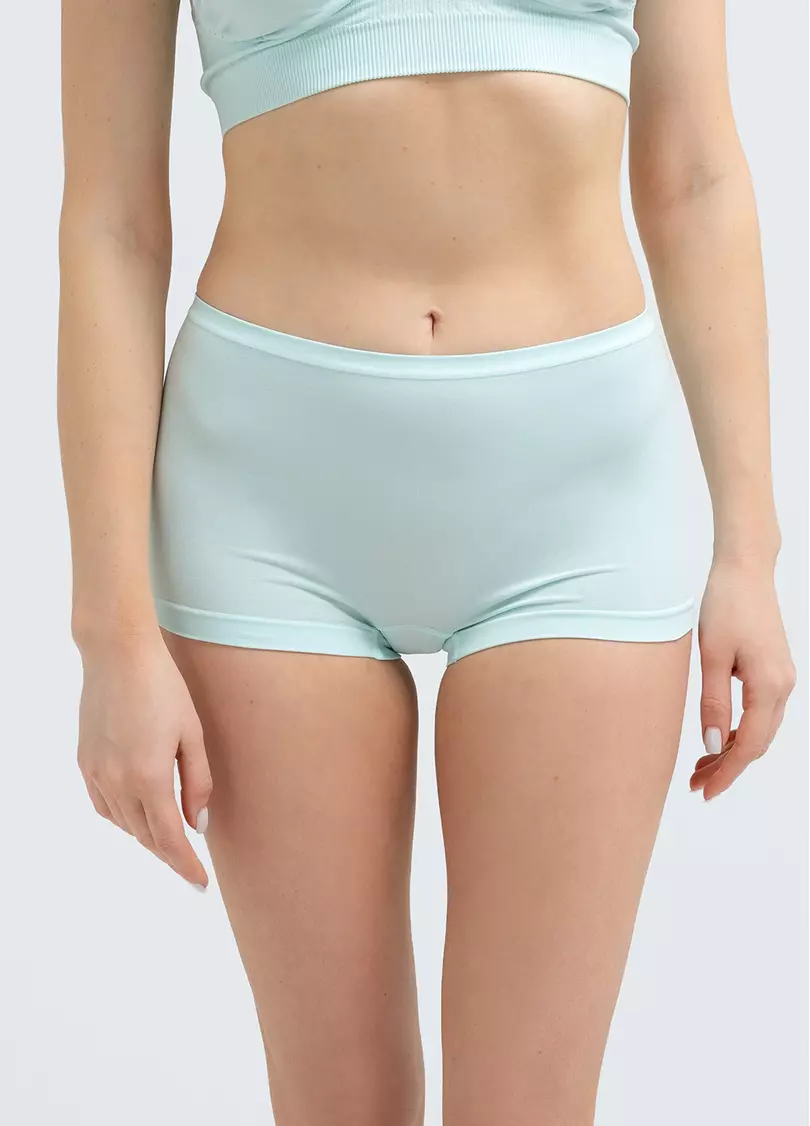 Безшовні труси шортики BOXER BRIEFS COLOR mint (зелений)