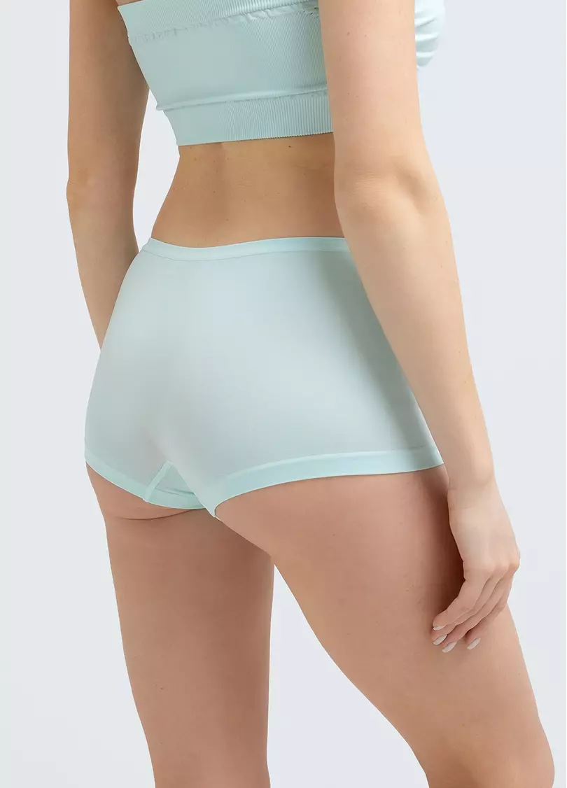Безшовні труси шортики BOXER BRIEFS COLOR mint (зелений)