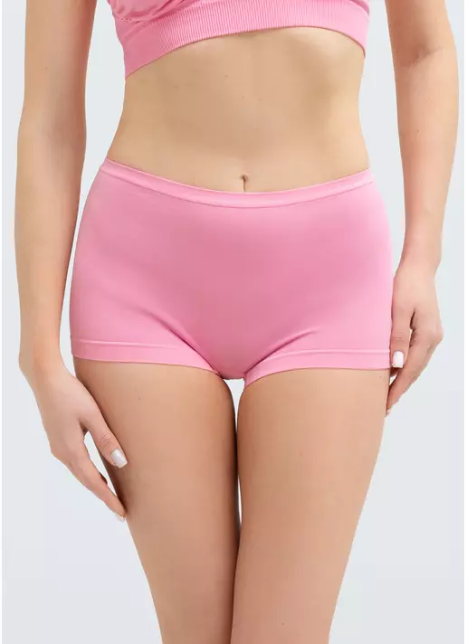 Безшовні труси шортики BOXER BRIEFS COLOR (рожевий)