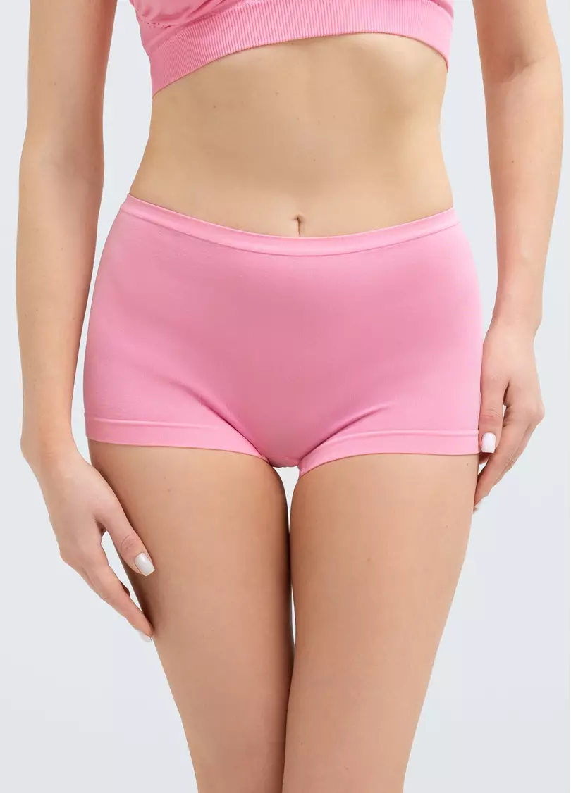 Безшовні труси шортики BOXER BRIEFS COLOR (рожевий)