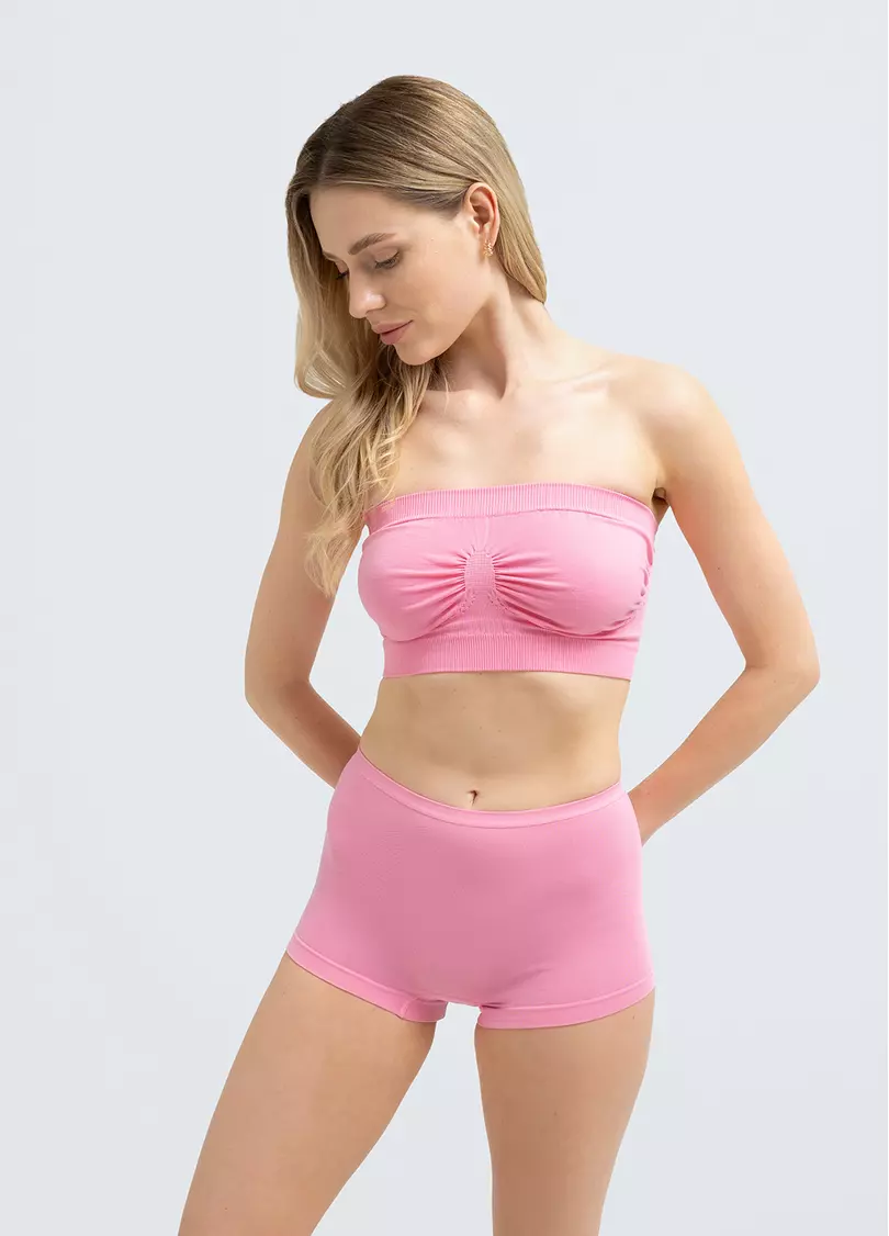 Безшовні труси шортики BOXER BRIEFS COLOR (рожевий)
