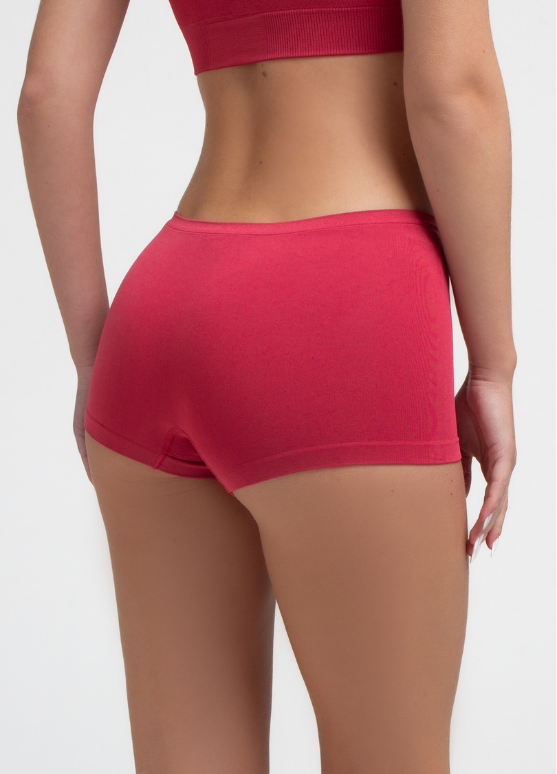 Бесшовные трусы шортики BOXER BRIEFS COLOR winterberry (красный)