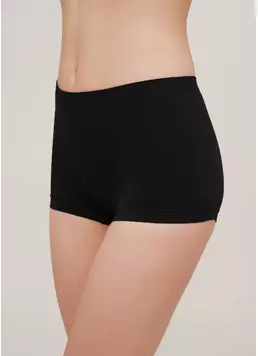 Трусы-шортики бесшовные BOXER BRIEFS black (черный)