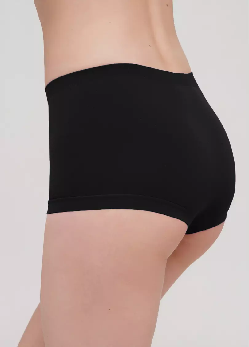 Труси-шортики безшовні BOXER BRIEFS black (чорний)