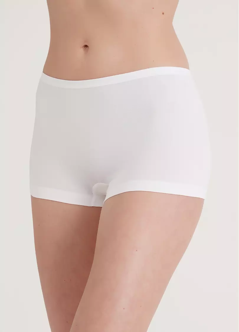 Трусы-шортики бесшовные BOXER BRIEFS white (белый)