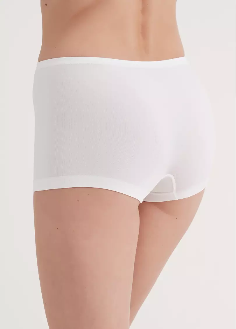 Трусы-шортики бесшовные BOXER BRIEFS white (белый)