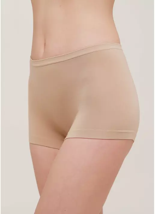 Бесшовные шортики трусики BOXER naturale (бежевый)
