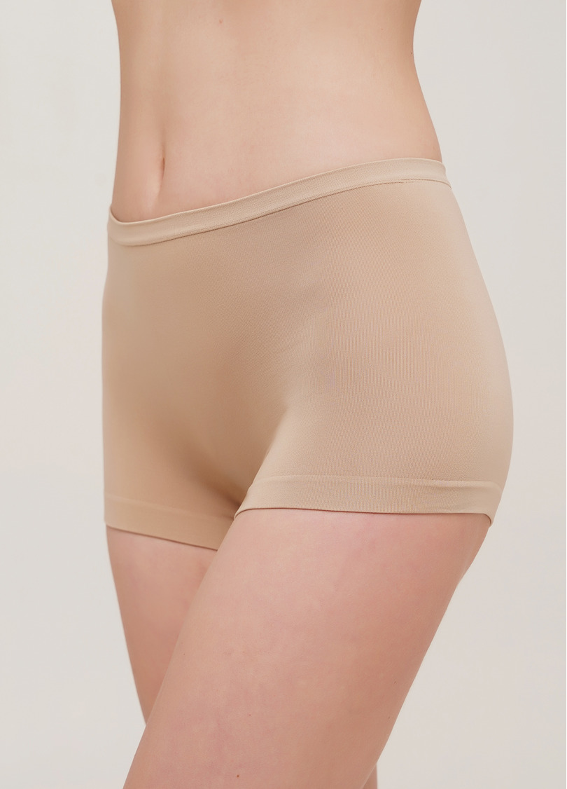 Бесшовные шортики трусики BOXER naturale (бежевый)