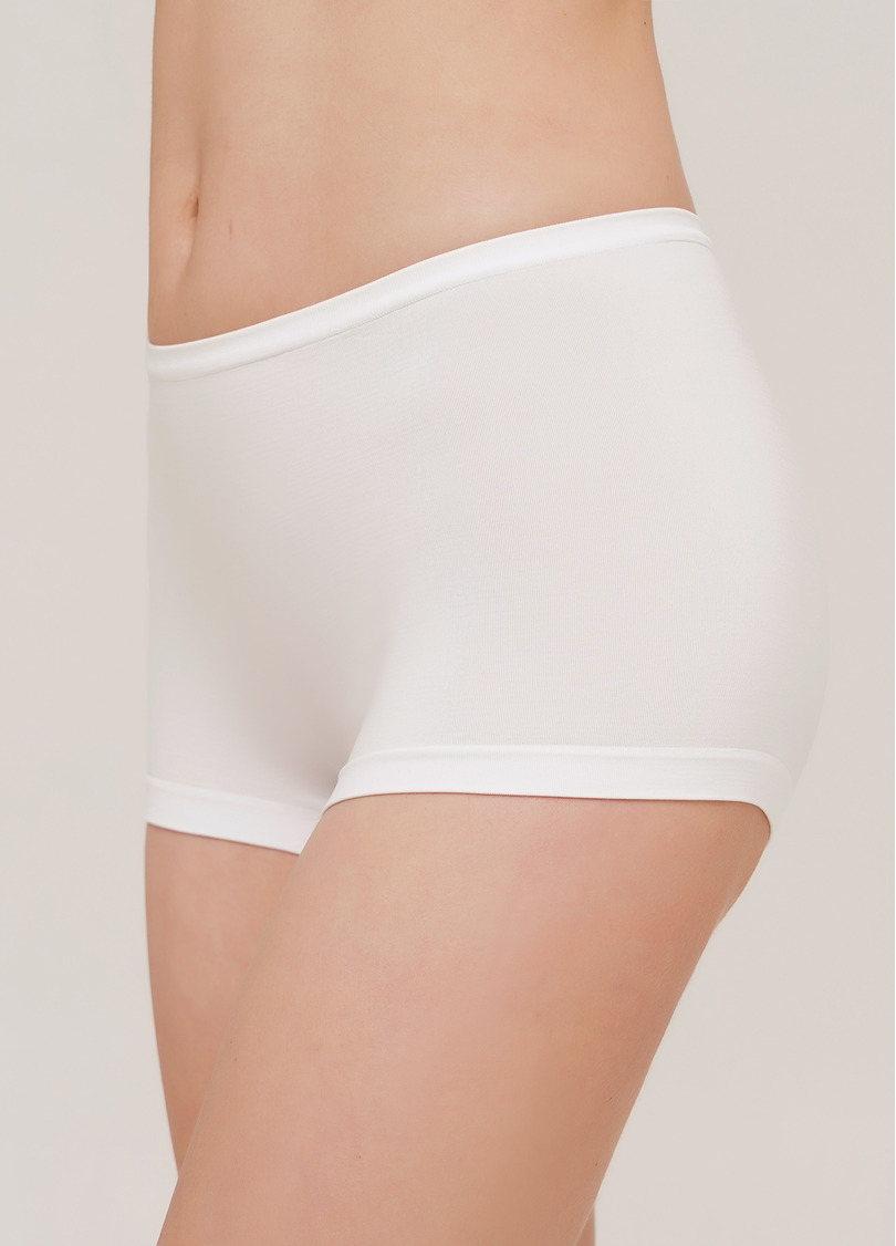 Бесшовные шортики трусики BOXER white (белый)