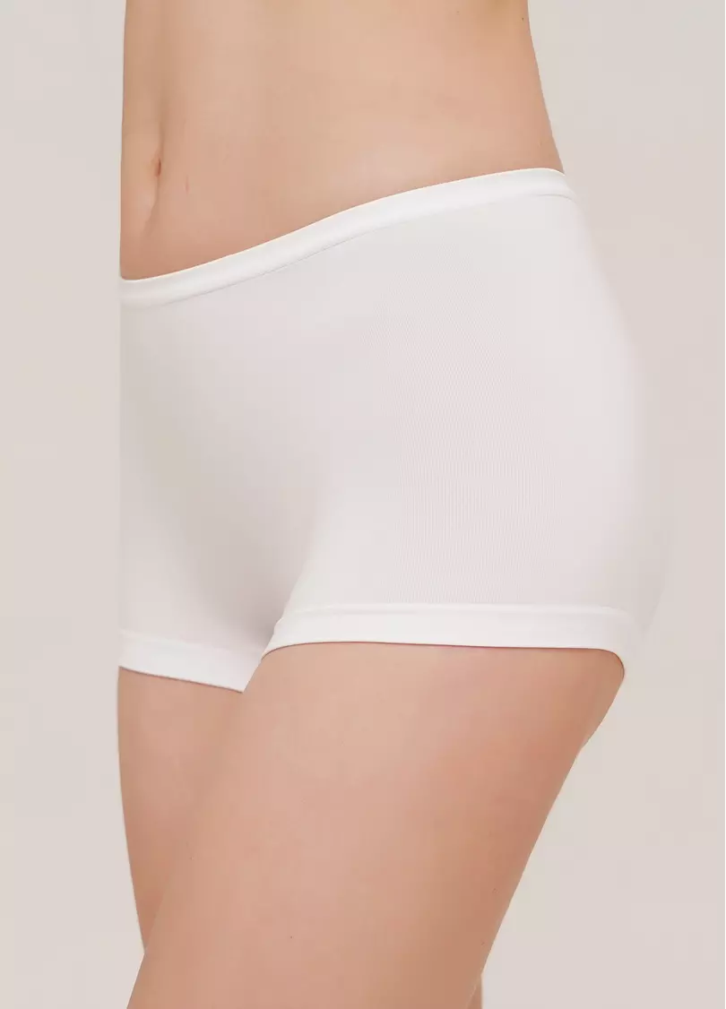 Безшовні шортики трусики BOXER white (білий)