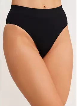 Фактурные бесшовные бразилиана BRASILIAN BRIEFS BRAID black (черный)