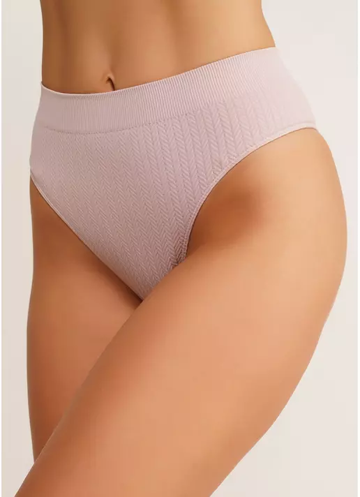 Фактурні безшовні бразиліана BRASILIAN BRIEFS BRAID burnished lilac (рожевий)