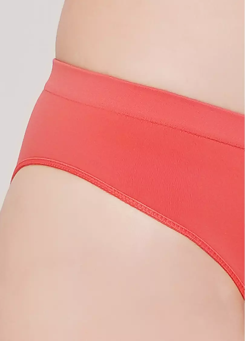 Бесшовные трусы бразилиана BRASILIAN BRIEFS COLOR (коралловый)