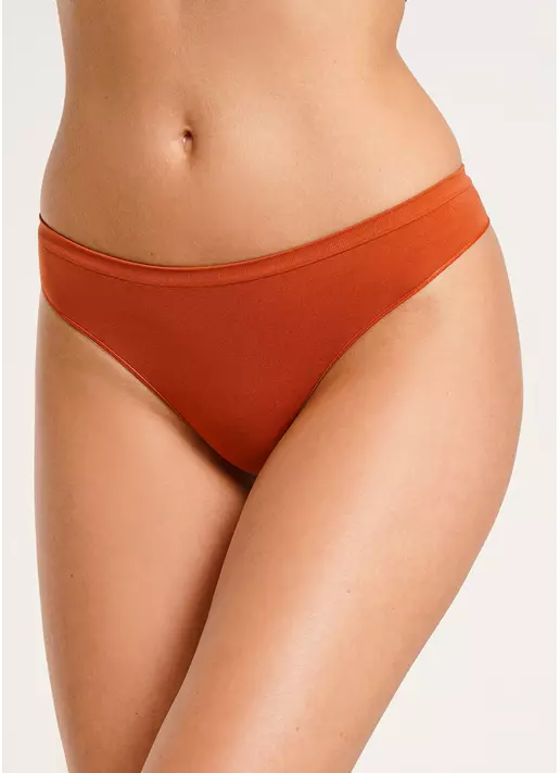 Безшовні труси бразиліана BRASILIAN BRIEFS COLOR burnt sienna (помаранчевий)