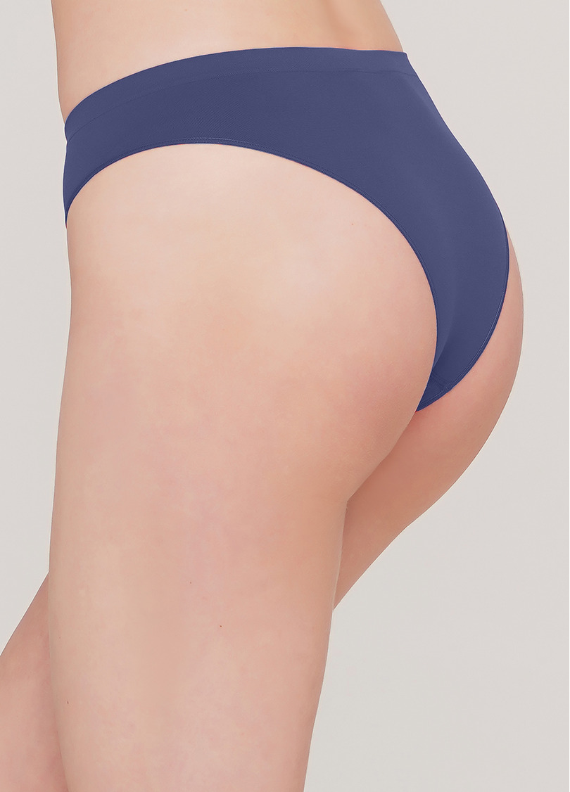Безшовні труси бразиліана BRASILIAN BRIEFS COLOR deep navy (синій)