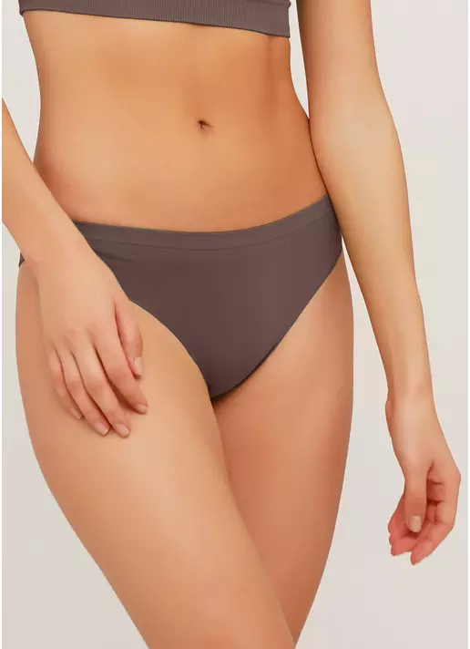 Безшовні труси бразиліана BRASILIAN BRIEFS COLOR deep taupe (коричневий)
