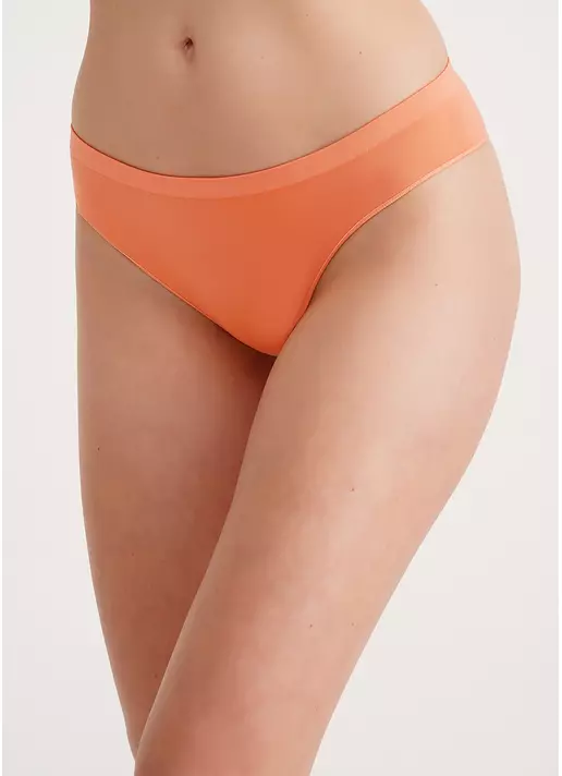 Бесшовные трусы бразилиана BRASILIAN BRIEFS COLOR desert flowers (оранжевый)