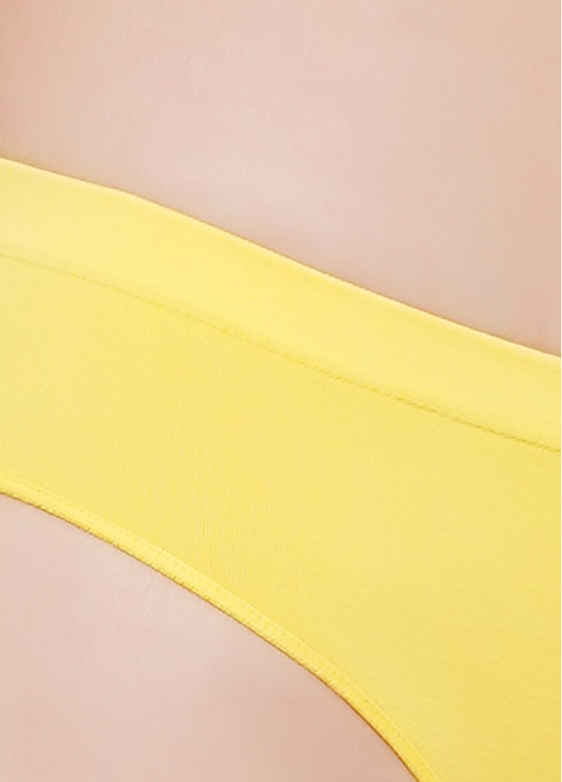 Бесшовные трусы бразилиана BRASILIAN BRIEFS COLOR illuminating (желтый)