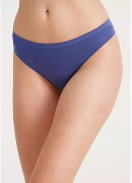 Бесшовные трусы бразилиана BRASILIAN BRIEFS COLOR marlin (синий)