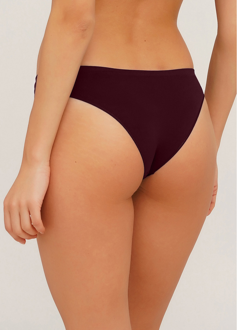 Безшовні труси бразиліана BRASILIAN BRIEFS COLOR marsala (бордовий)