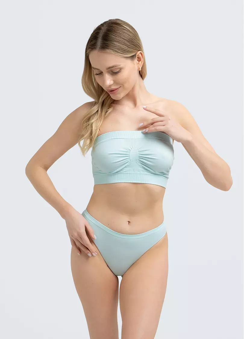 Бесшовные трусы бразилиана BRASILIAN BRIEFS COLOR mint (зеленый)