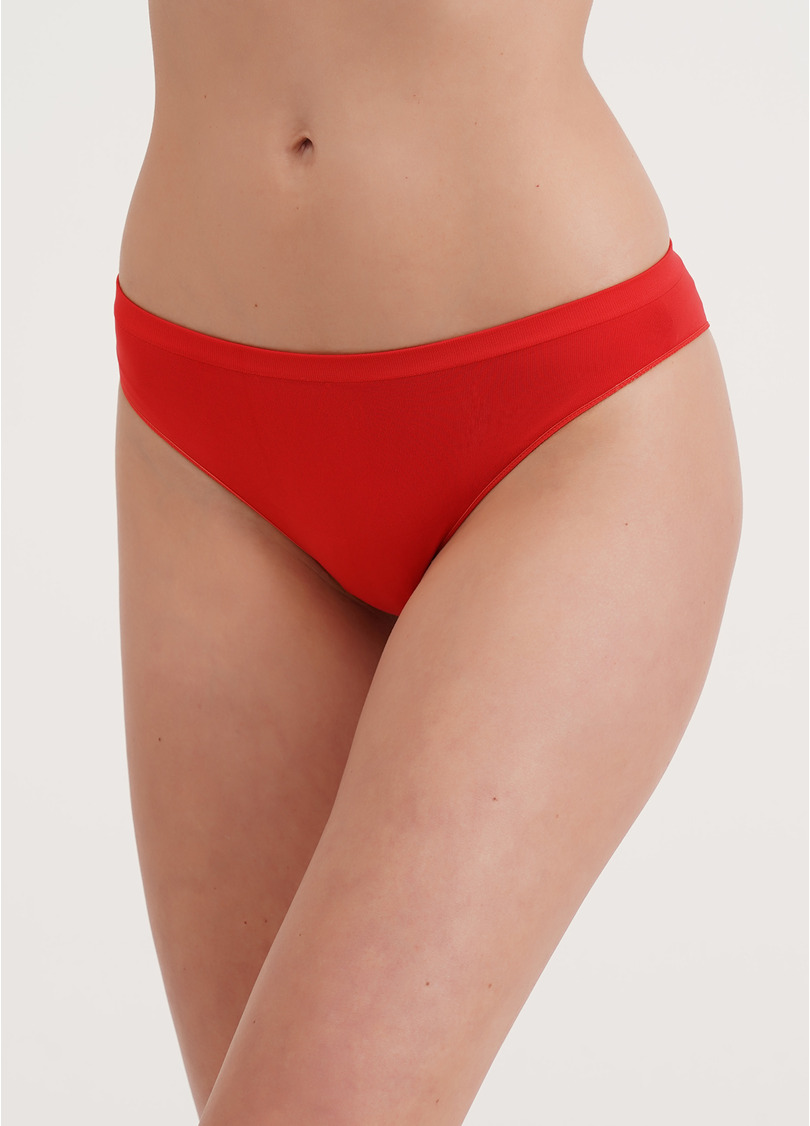 Бесшовные трусы бразилиана BRASILIAN BRIEFS COLOR poinciana (красный)