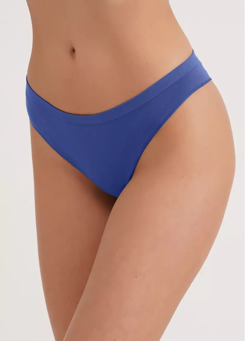 Бесшовные трусы бразилиана BRASILIAN BRIEFS COLOR skydiver (синий)