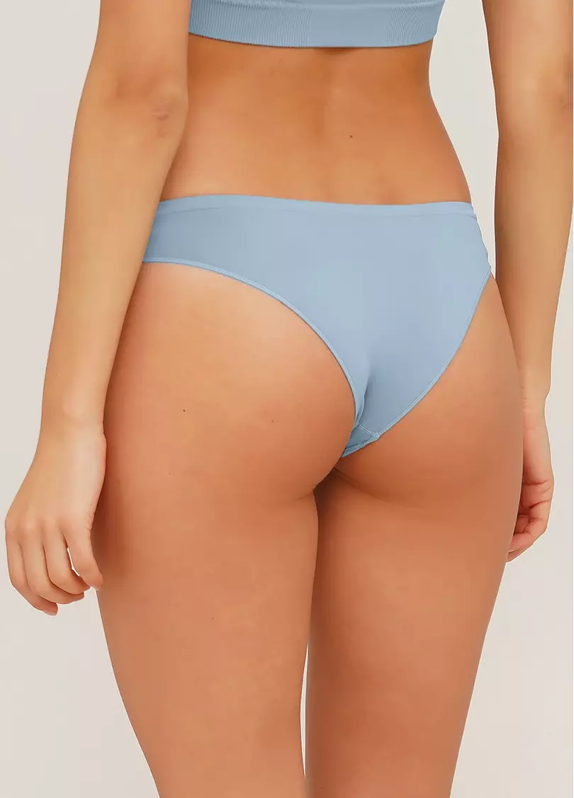 Безшовні труси бразиліана BRASILIAN BRIEFS COLOR spun sugar (блакитний)