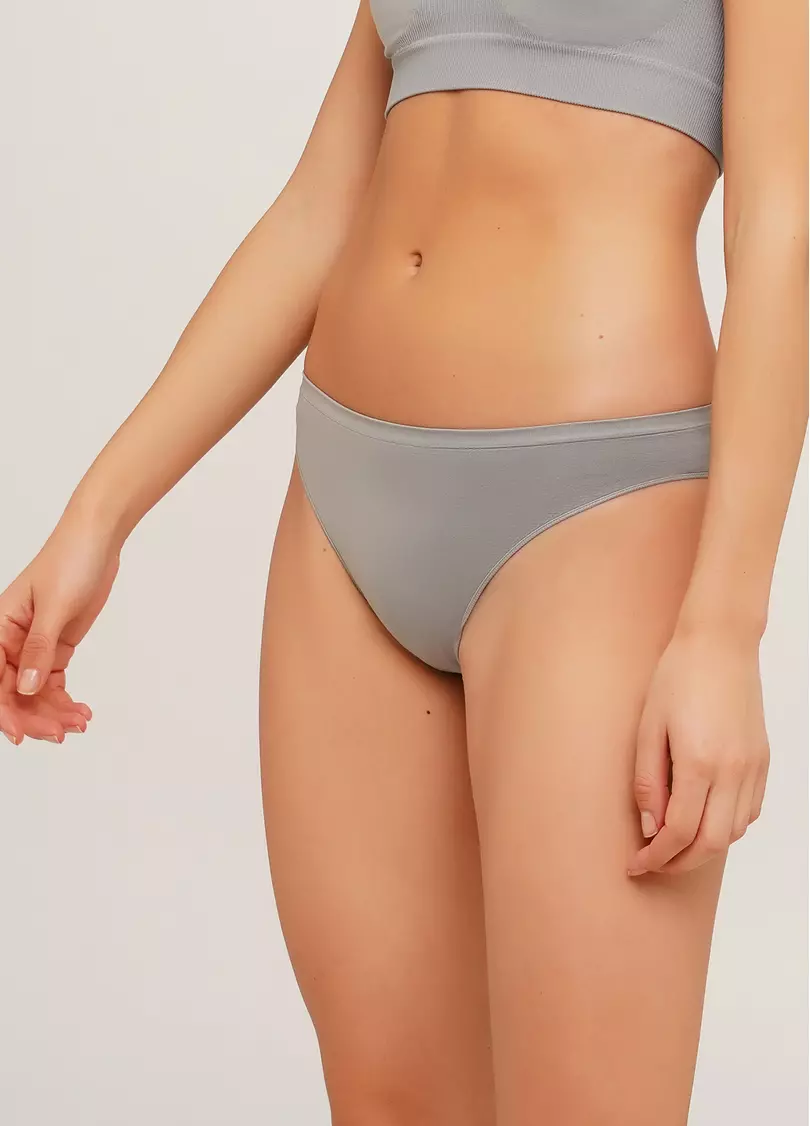 Безшовні труси бразиліана BRASILIAN BRIEFS COLOR ultimate grey (сірий)
