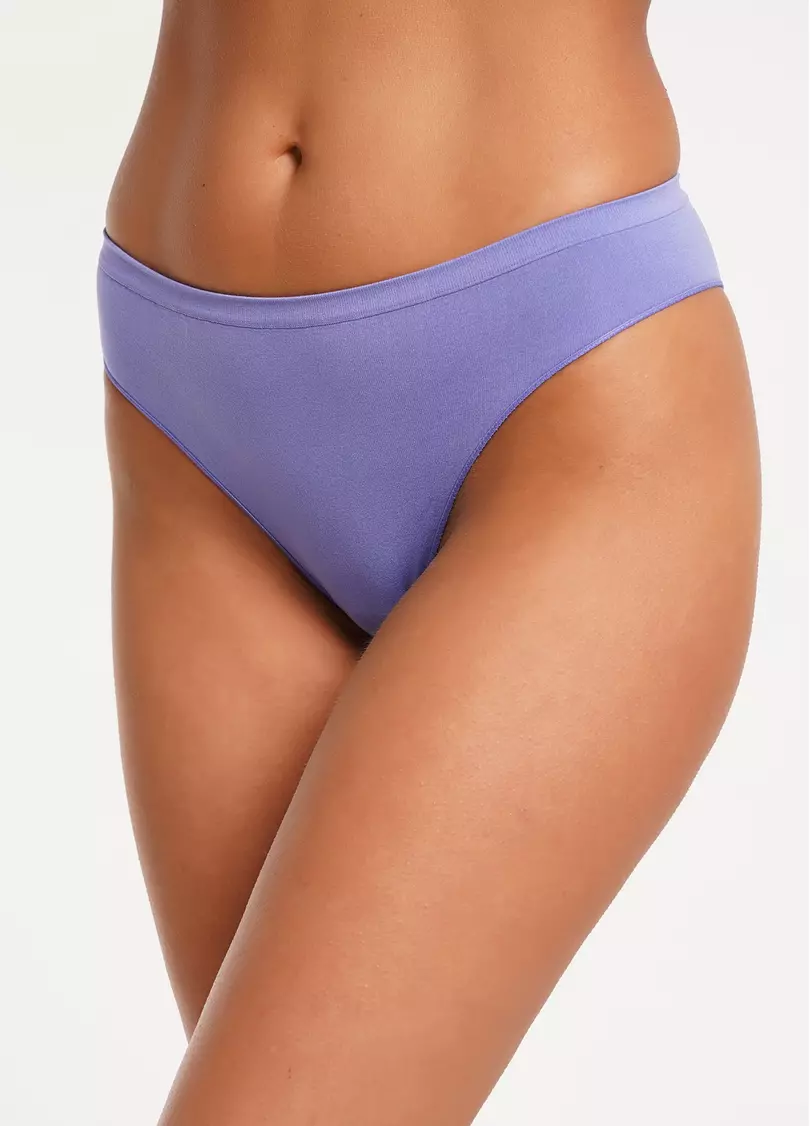 Безшовні труси бразиліана BRASILIAN BRIEFS COLOR very peri (фіолетовий)