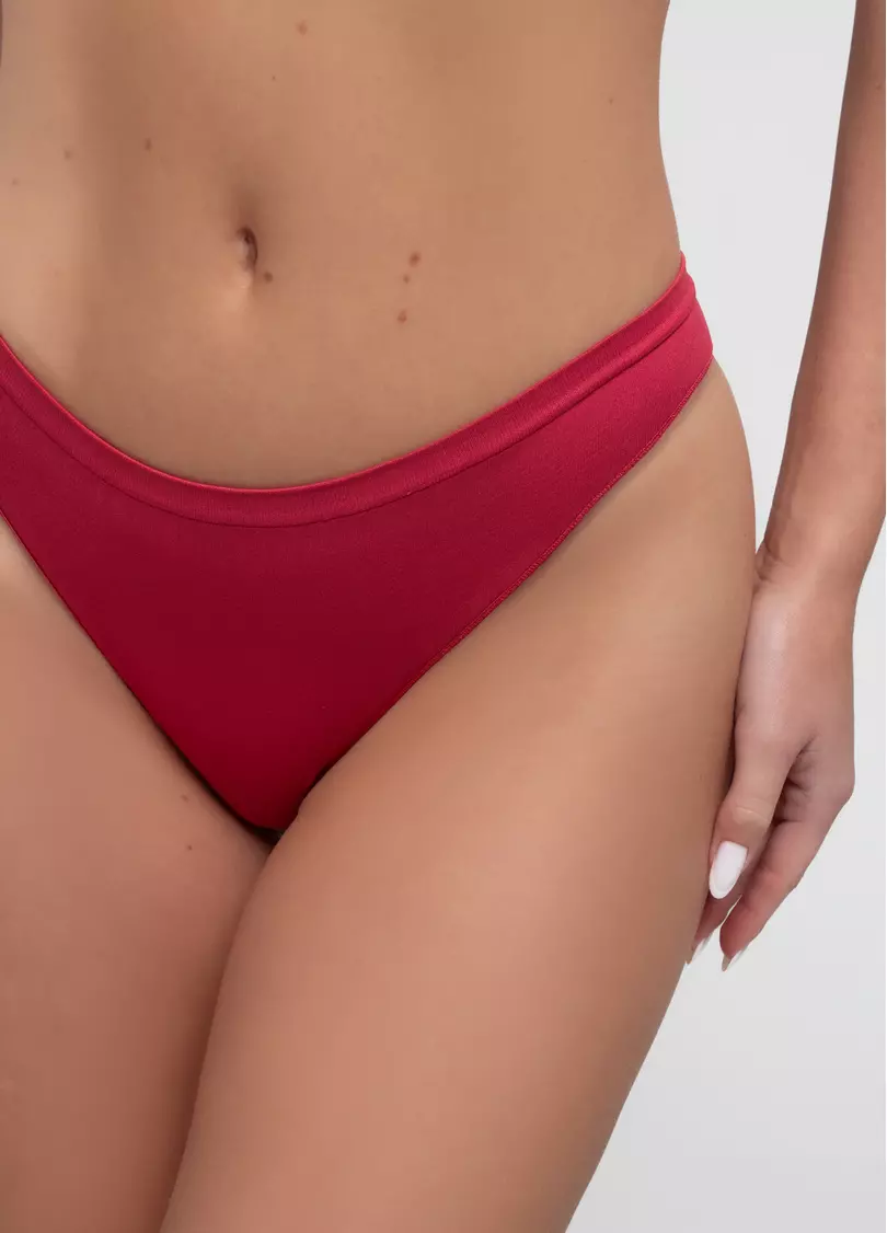 Безшовні труси бразиліана BRASILIAN BRIEFS COLOR winterberry (червоний)