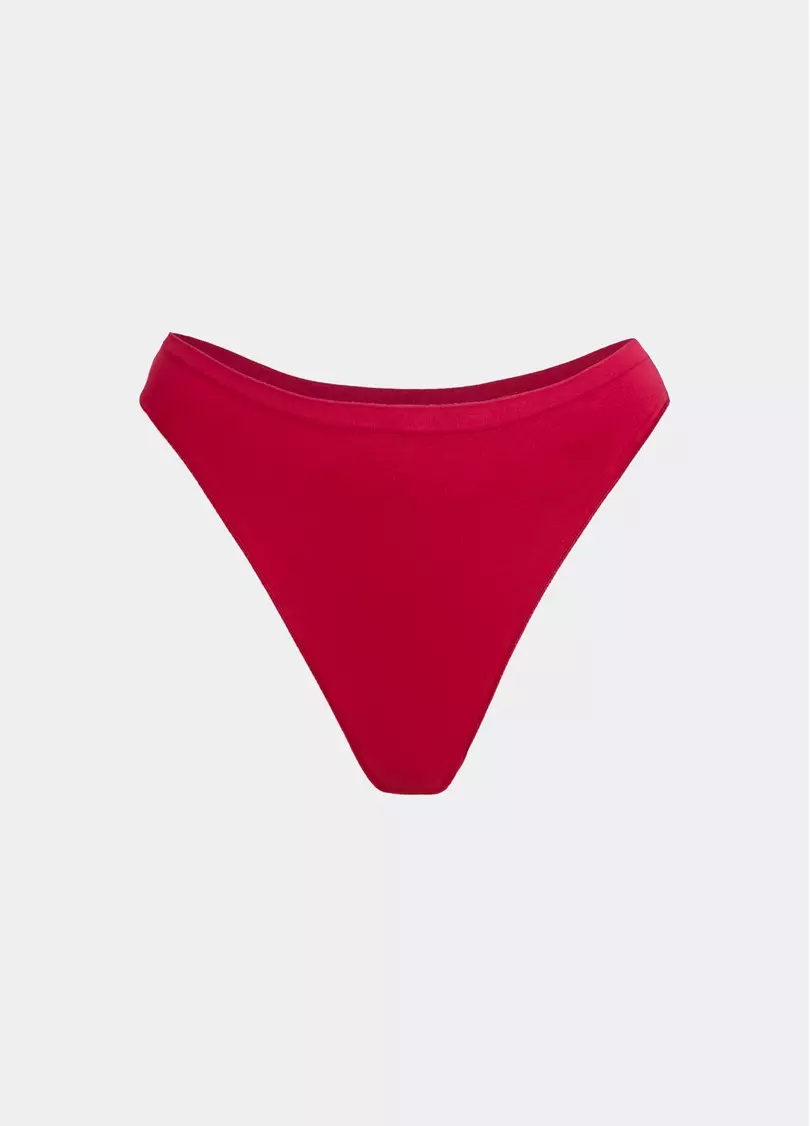 Безшовні труси бразиліана BRASILIAN BRIEFS COLOR winterberry (червоний)