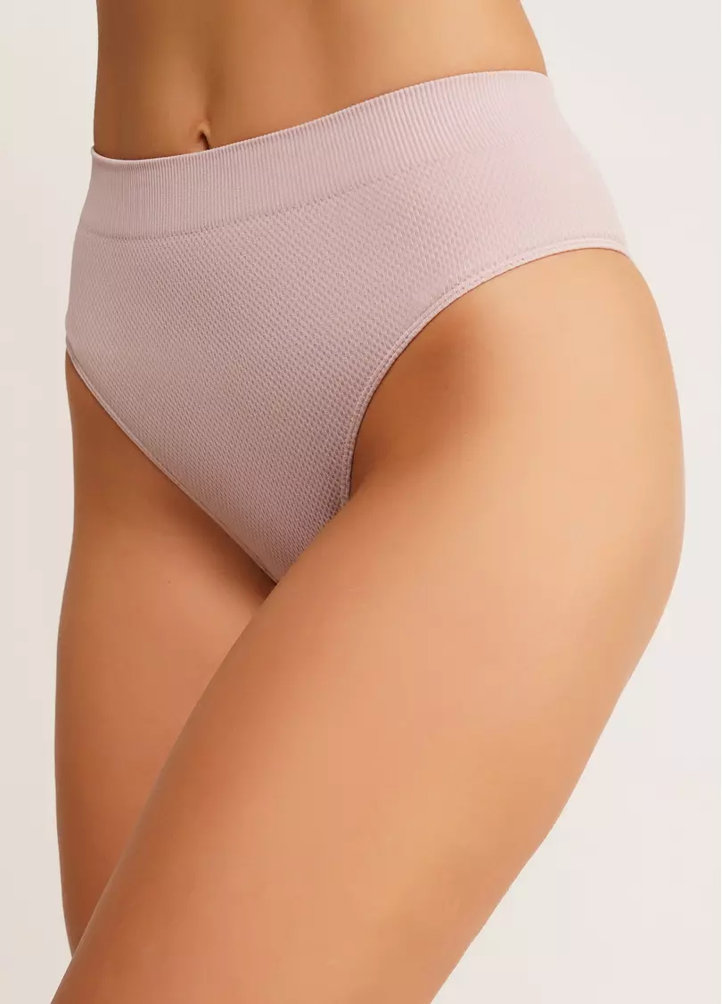 Бесшовные бразилиана с фактурным узором BRASILIAN BRIEFS GRAIN burnished lilac (розовый)