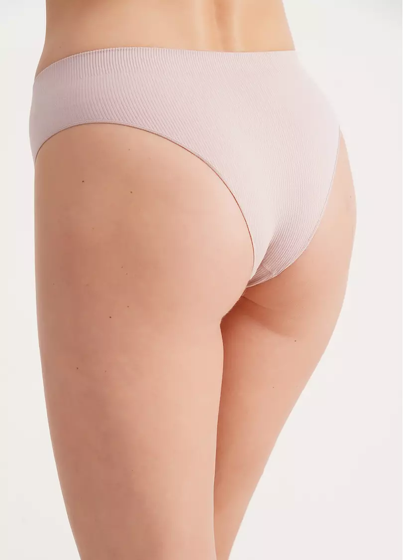 Трусики бразиліана в рубчик BRASILIAN BRIEFS RIB burnished lilac (рожевий)