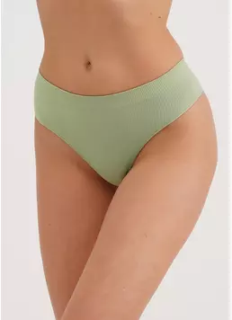 Трусики бразиліана в рубчик BRASILIAN BRIEFS RIB kohlrabi (зелений) Трусики бразиліана в рубчик BRASILIAN BRIEFS RIB kohlrabi (зелений)