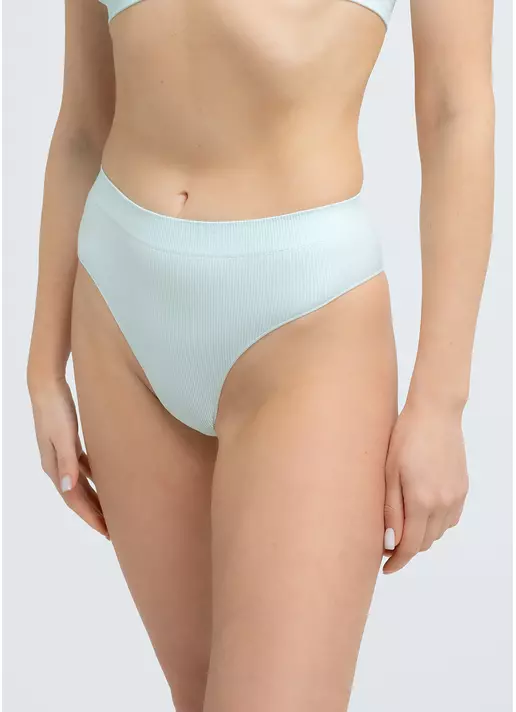 Трусики бразилиана в рубчик BRASILIAN BRIEFS RIB mint (зеленый)