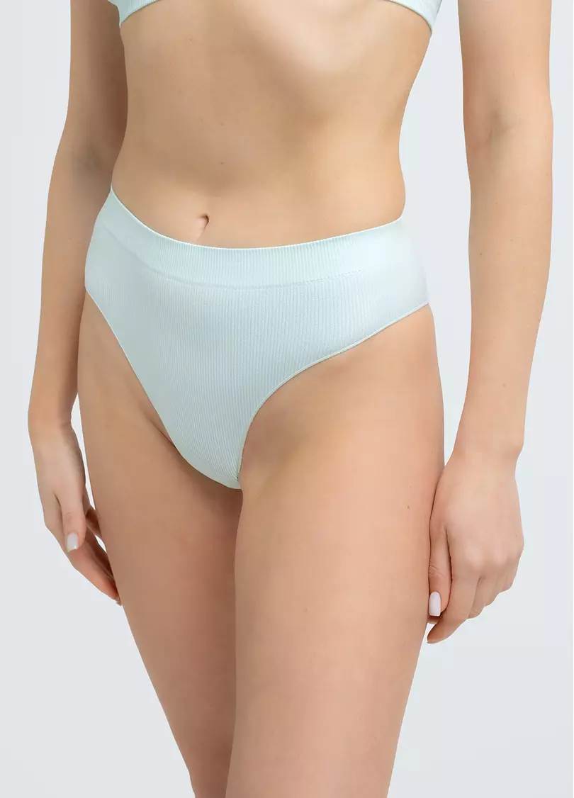 Трусики бразиліана в рубчик BRASILIAN BRIEFS RIB mint (зелений)
