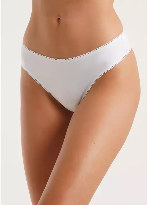 Трусики стрінги з бавовни Basic 2102/60 white (білий)