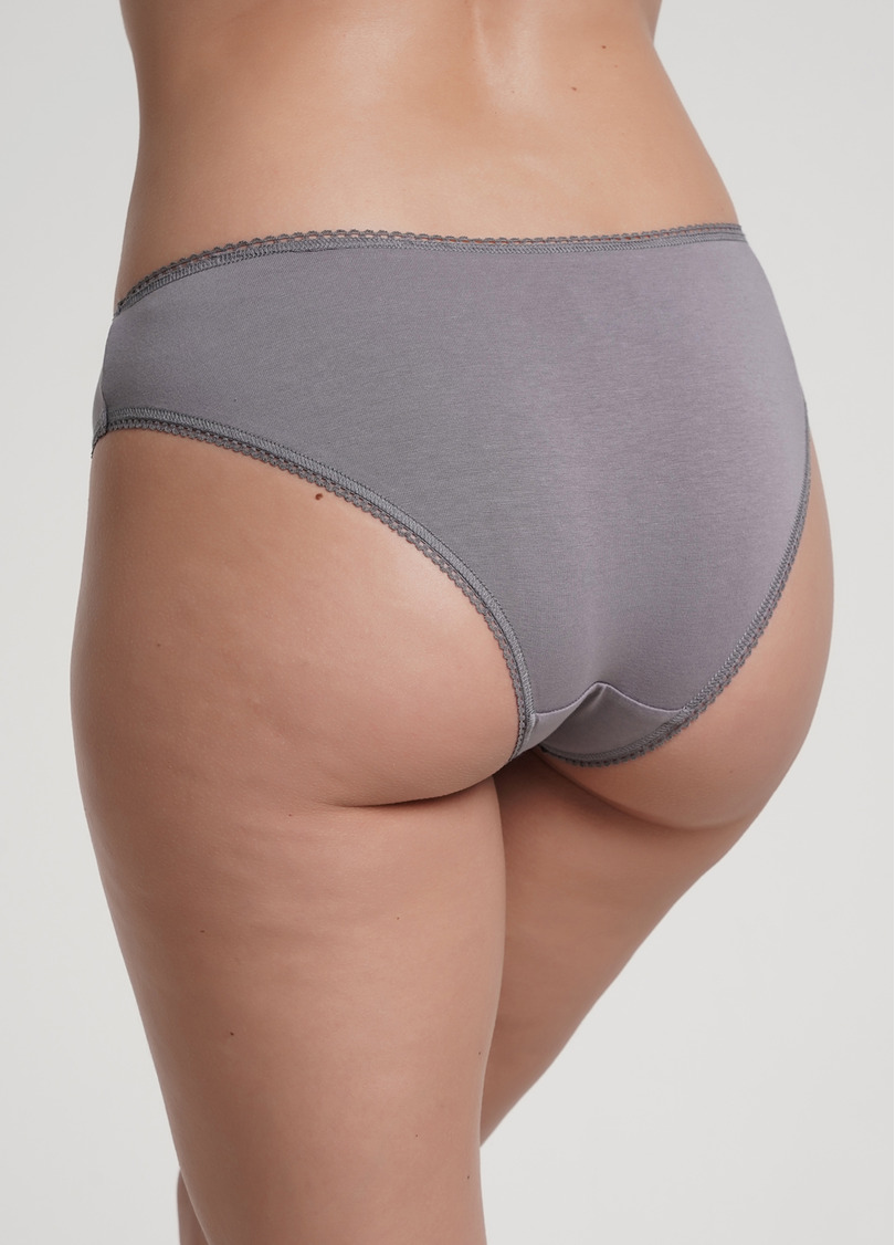 Трусики з бавовни сліпи Basic 2301/60 grey (сірий)