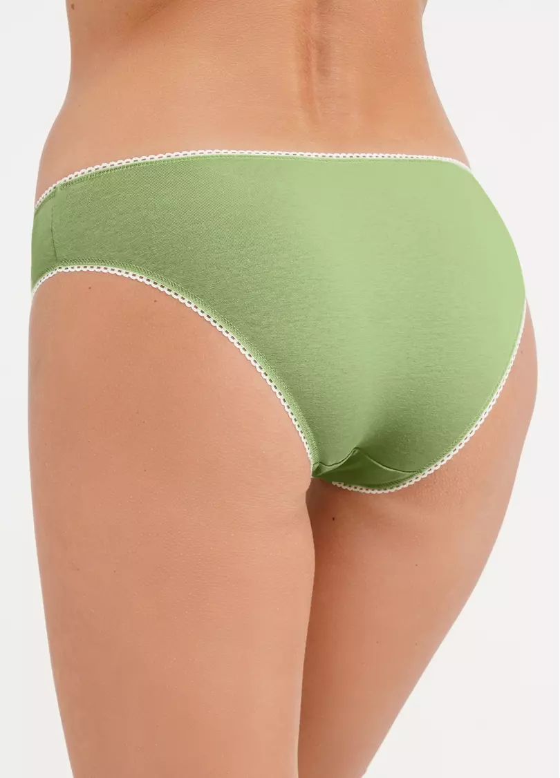 Трусики из хлопка слипы Basic 2301/60 light green (зеленый)