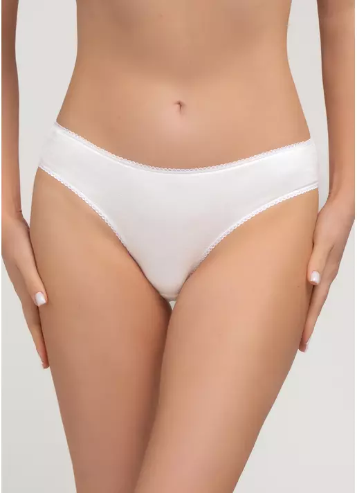 Трусики з бавовни сліпи Basic 2301/60 milk (білий)