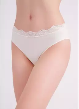 Труси бразиліана з бавовни Basic chic 2236/61 milk (білий) Труси бразиліана з бавовни Basic chic 2236/61 milk (білий)